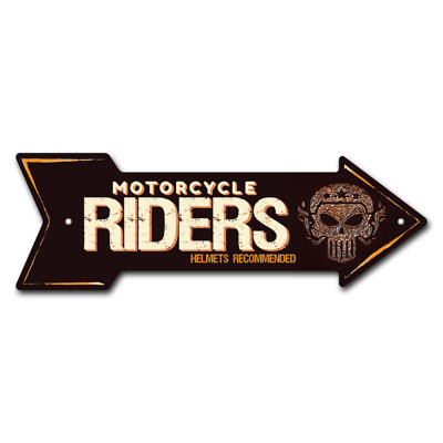 Removable-999726_Motorcycle Riders Arrow Removable Decal Funny Home Décor 