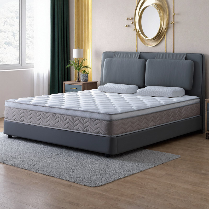 LUMERIS 12 Inch Full Size Hybrid Mattress in a Box with Gel Memory Foam, Pocket Springs, Medium Firm Support, Pressure Relief, Cooling & Edge Support