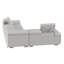 Canapé modulaire en cuir véritable de 126 po de largeur-69489244