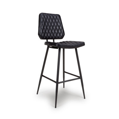 Ehret Upholstered Counter Stool with Metal Frame