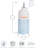 Nicola Spring - Hand-Printed Vinegar Pourer Bottles - 500ml - Blue