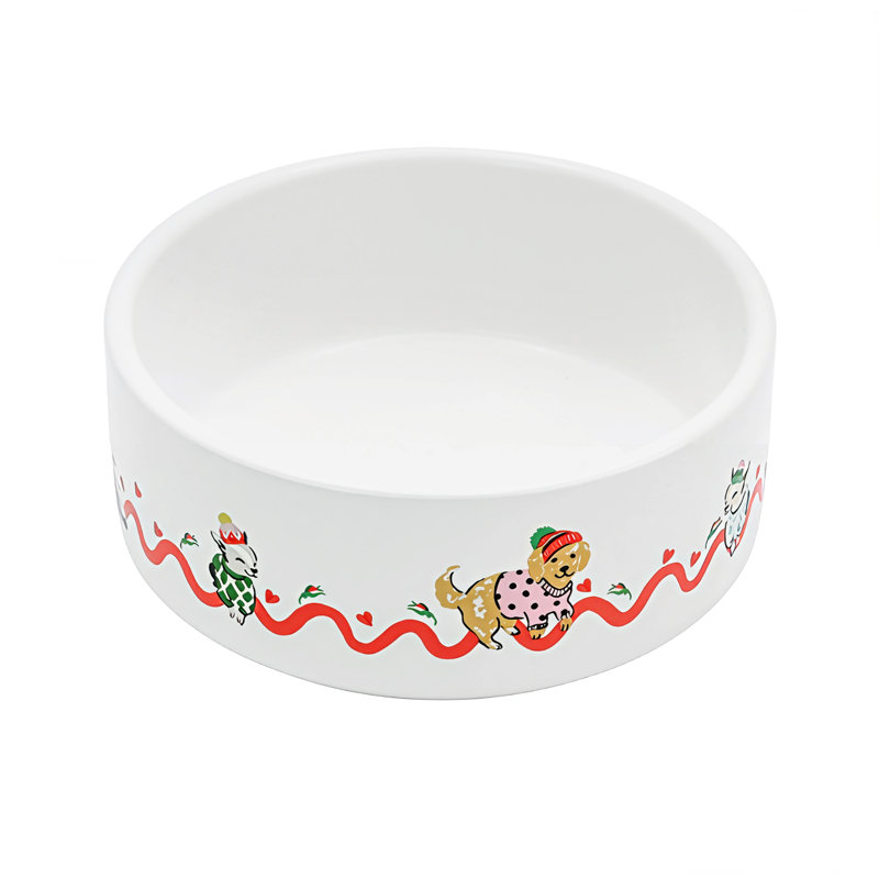 Cath Kidston Hearts & Roses Ceramic Pet Bowl Medium/Large, Small (5")