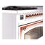 ILVE Nostalgie II Noblesse 48 inch Dual Fuel Range (8 Sealed Burners + Griddle, Triple Glass Door, RAL)-803415096-803415102