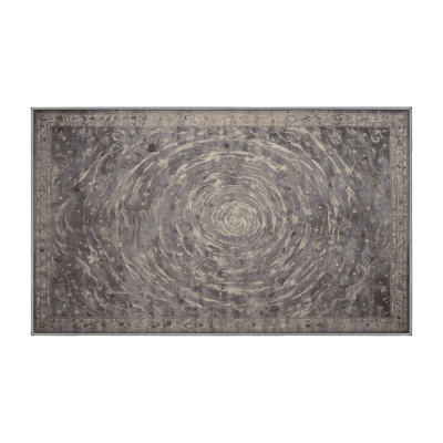 Tapis gris lavable à la machine