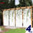 4Pcs Green Leaves Print Sheer Curtains, Digital Printing with Rod Pocket, Nature-Inspired Decor for Living Room, Dining, Kitchen, Bedroom, Home Decoration, Window Treatments-395811530