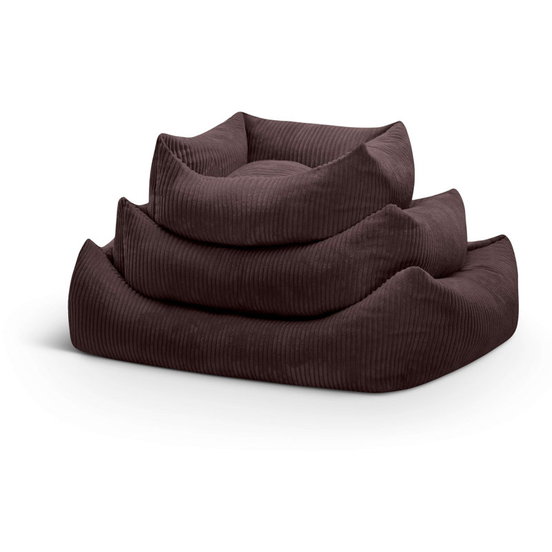 Nairne Polyester Pet Bed, 15cm H x 50cm W x 56cm D, Grey/Brown/Blue