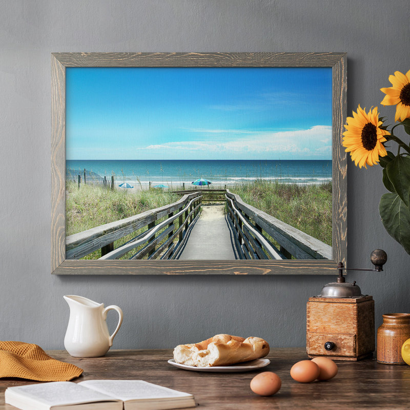 Carolina Coast, reproduction d'art sur toile encadrée, Gris, H 14 po x l 20 po x P 1,5 po