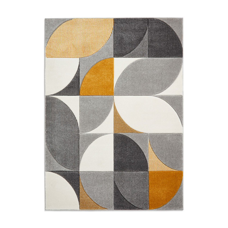 Matrix area rug Machine Woven Rectangle Grey, Rectangle 80 x 150cm