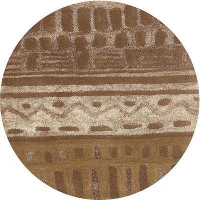 Tapis abstrait brun