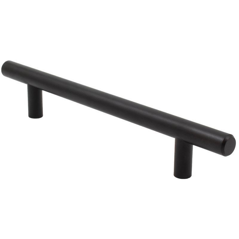5 1/16" Center to Center Bar Pull, Matte Black, 5 1/16"
