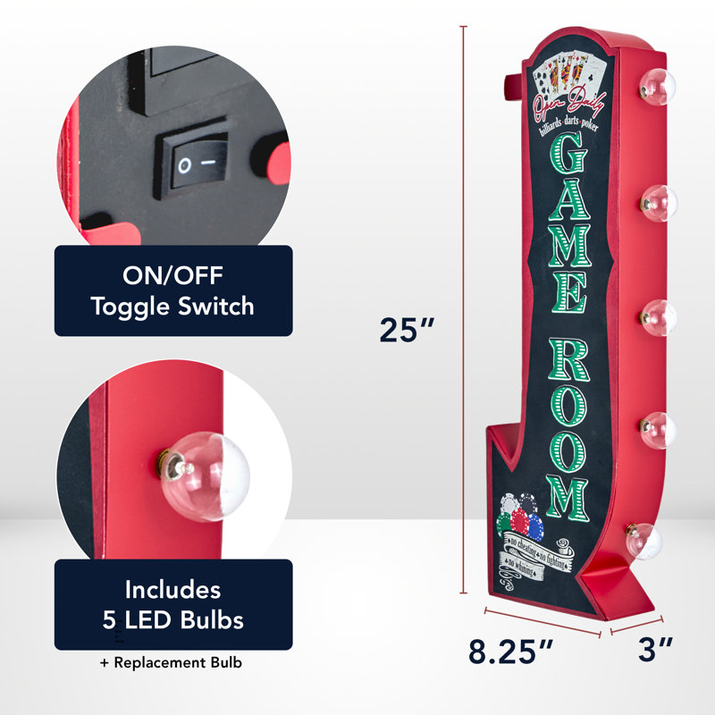 Hazley 25" LED Sign