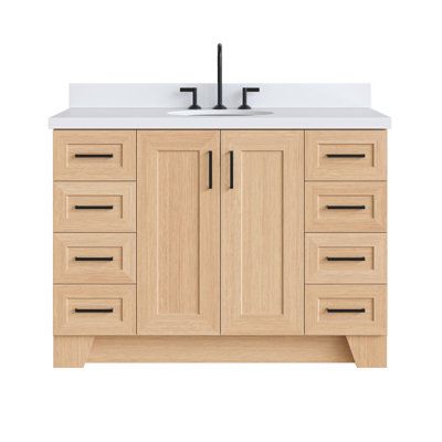 Freitas 48'' Solid Wood Single Bathroom Vanity
