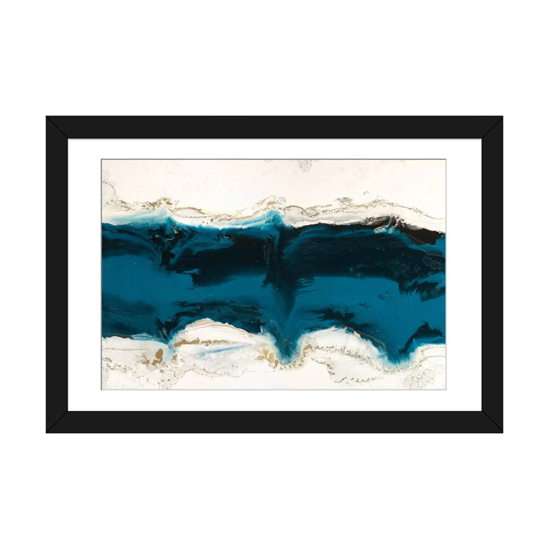 « liquid ice », reproduction d’art sur toile, H 16 po x l 24 po x P 1 po, Papier d'art encadré noir