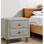 Mobilier de chambre à coucher classique à deux tiroirs gris avec deux tiroirs