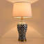 Lampes de table modernes, lampe de table transitionnelle pour le salon, lampe de table contemporaine en céramique