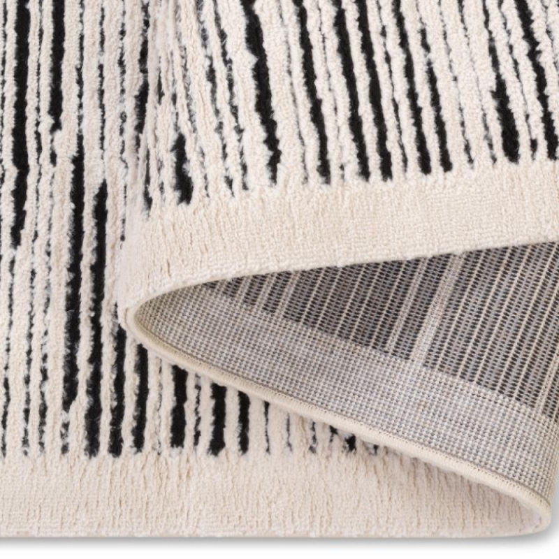 Sherpa Stripes On Stripes Rug, Rectangle 6'7" x 9'