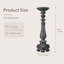 Shabby Chic Distressed Candlestick Statue-513278128