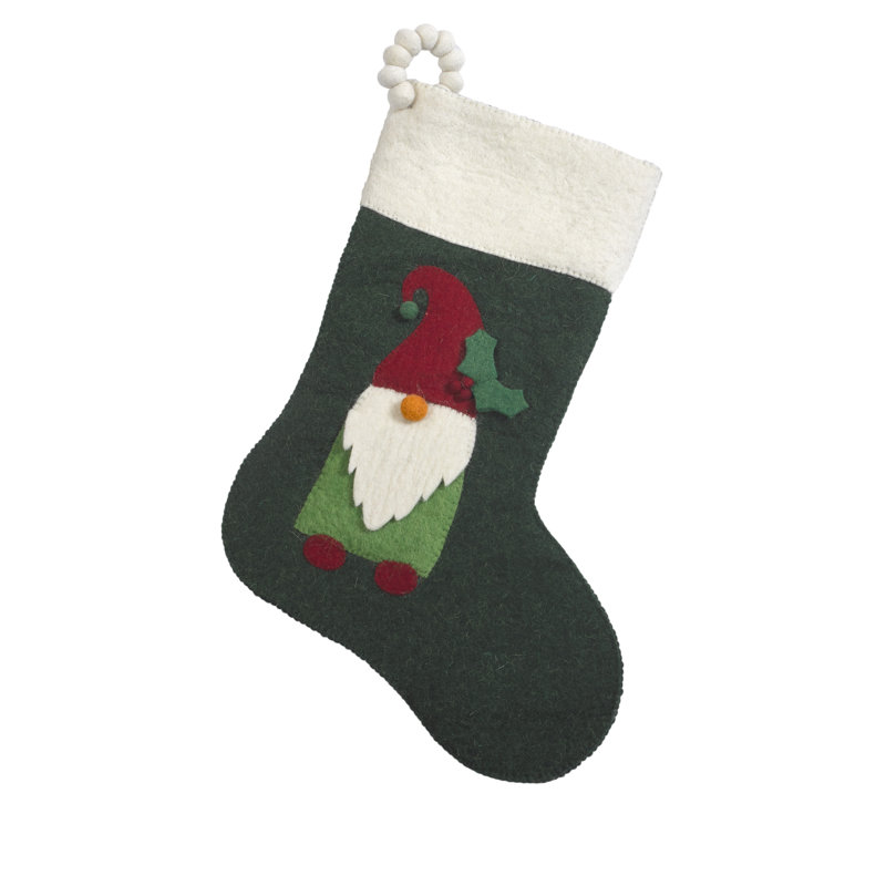 Hand-Felted Wool Christmas Stocking