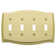 Colonial 4-Gang Toggle Light Switch Wall Plate