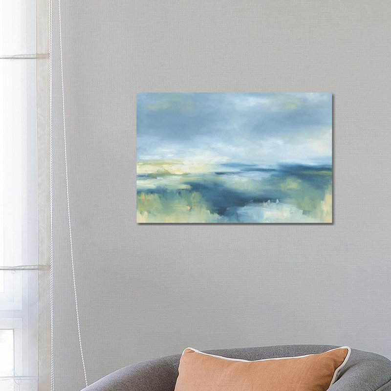 Coastal Blues 1 Piece Wrapped Canvas Painting, 66.04 cm H x 45.72 cm W x 1.91 cm D