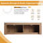 Ensemble de meuble-lavabo mural double 60 po avec plateau en résine Warnor, ensemble de meuble-lavabo double 60 po avec lavabo en résine-686796327-686796326