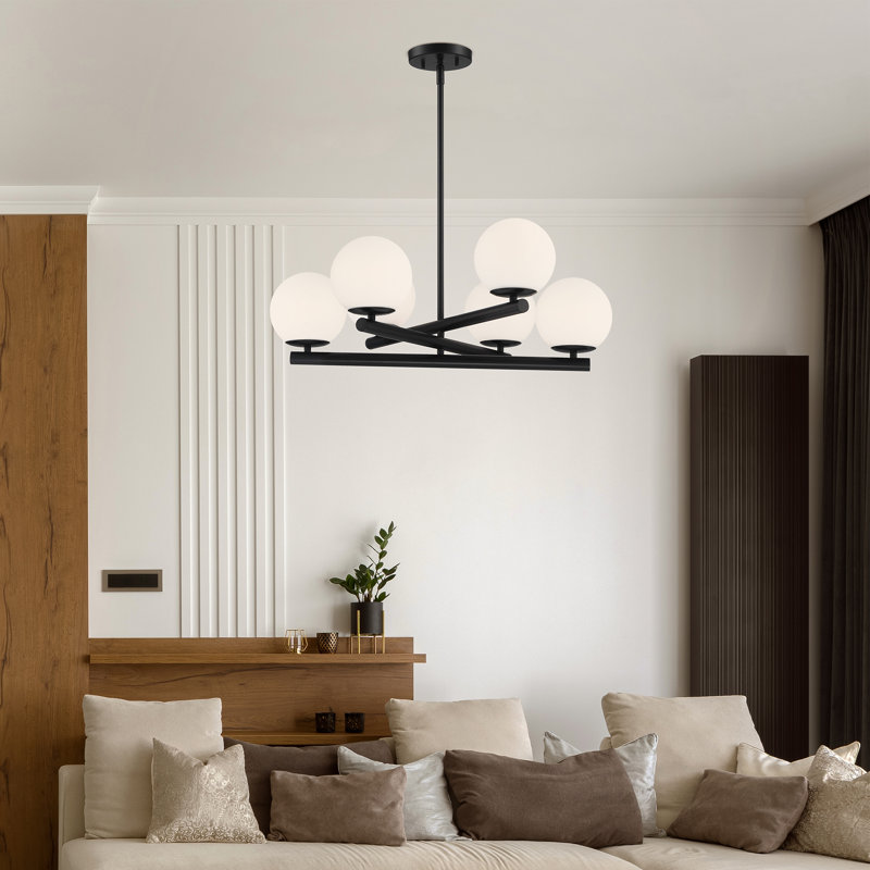 Avarey 6 - Light Dimmable Modern Linear Chandelier