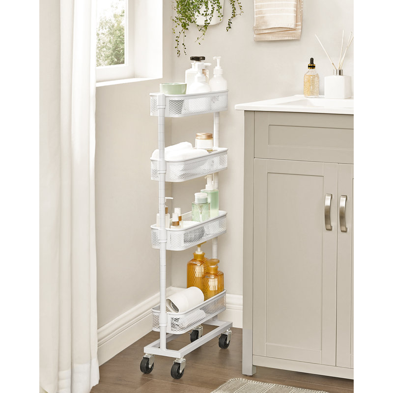Sael Metal Bar Cart, White