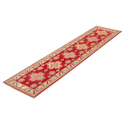 Finest Ghazni One-of-a-Kind Runner 2'6" X 10'3" New Age Runner Wool Area Rug in