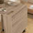 Folding Dining Table, Drop Leaf Table with 2-tier Shelves