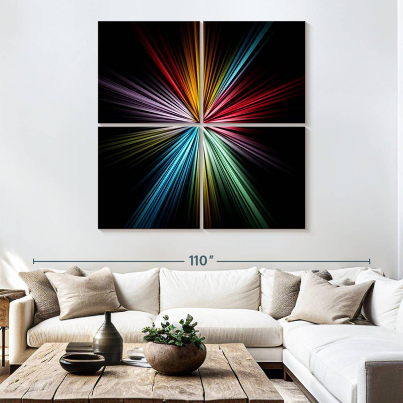 Avery Radial Rainbow, H 74 po x l 74 po