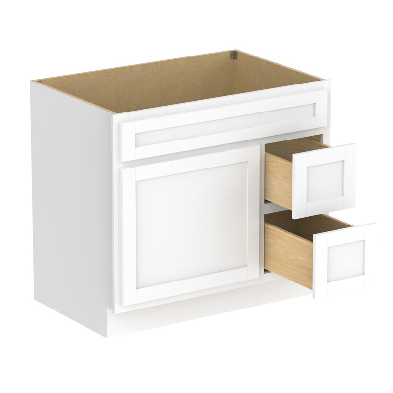 Hibbitts 36" Single Bathroom Vanity Base Only, White