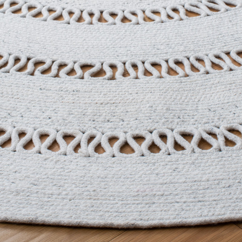 Cape Cod Hand Woven Performance Solid Color Rug, Round 3'
