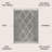 Cantera Shag Plush Tassel Moroccan Tribal Geometric Trellis Gray/Cream Rug-1832235347