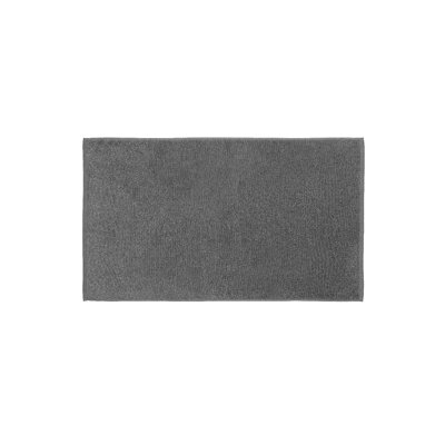 Tapis de bain en coton biologique TUYO - Rectangle - Aimant (gris anthracite)