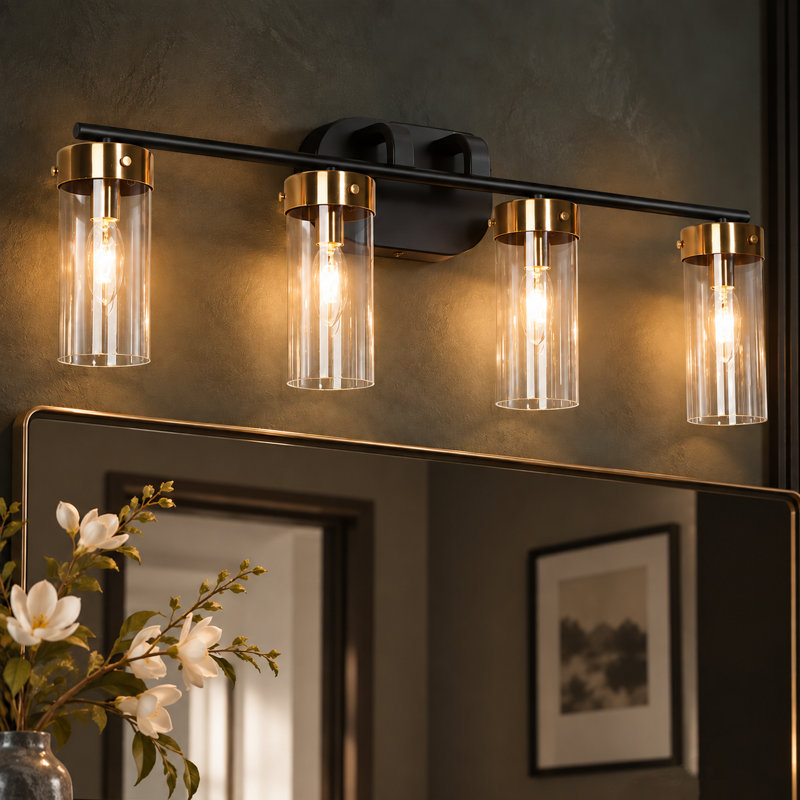 Marcha 4-Light Modern Dimmable Vanity Light, 4
