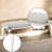 Gray Boucle Bench With White Legs - Rubber Wood 56" Package Depth Versatile And No Storage Feature 220Lbs Capacity