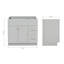 Base de meuble-lavabo simple 36 po Paulla-69892610