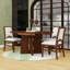 Ensemble de table de salle à manger 5 pièces avec rallonges et chaises rembourrées-640189807