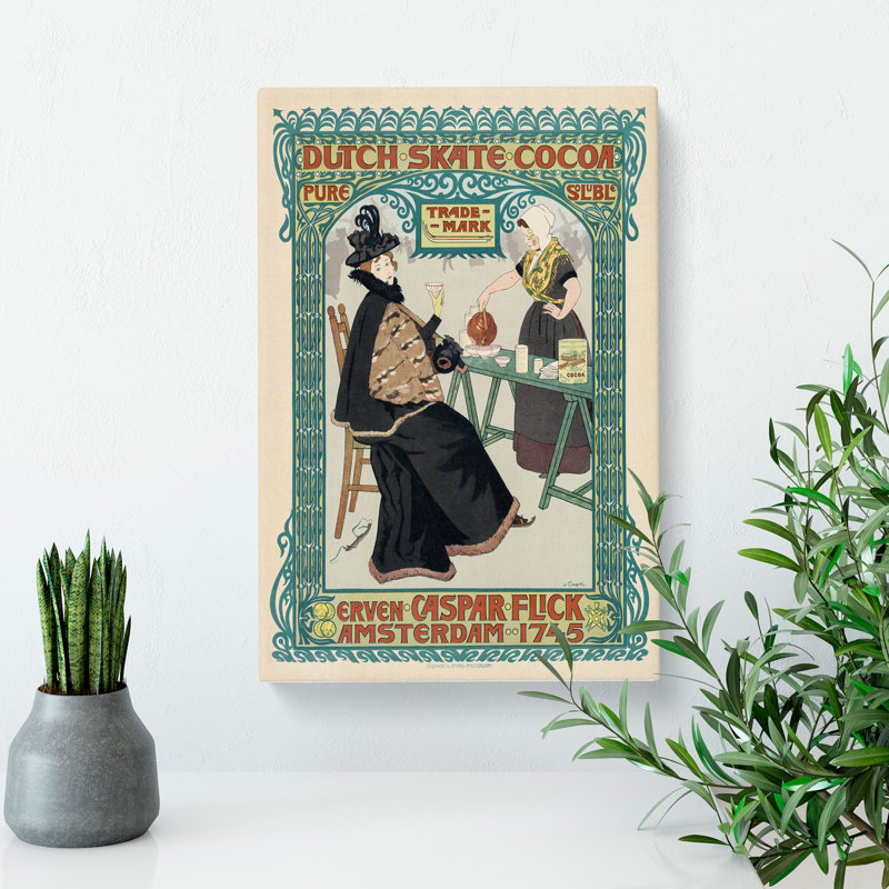 Dutch Skate Coco by Johann Georg Van Caspel - Wrapped Canvas Painting, 50cm H x 35cm W x 3cm D