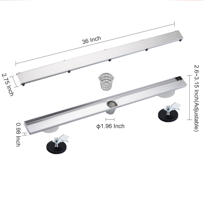 36'' W Linear Grid, Brushed Nickel