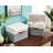 Foldable Lidded Storage Bin Collapsible Sturdy Cationic Fabric Storage Basket Cube Handles-280915227