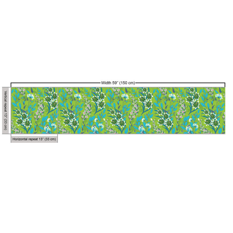 Charri Flourishing and Leaves Summer Vibe Blossoms Multi-purpose Fabric