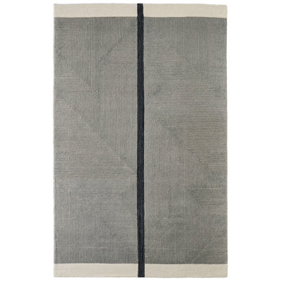 Nio Gray Black Hand-Woven Rug