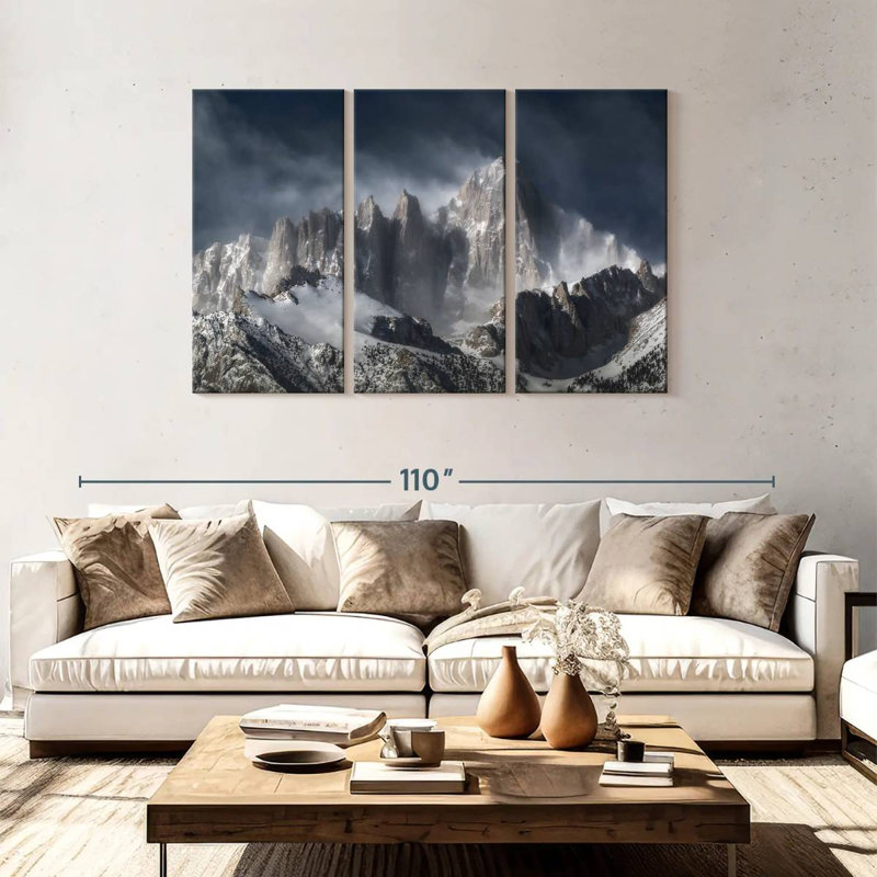 Alvord Snowy Mountain Whitney, 48" H x 74" W