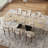 Extendable 63 to 94" 10-Seat Beige Sintered Stone Dining Table with Carbon Steel Base, Large Modern Rectangular Dining Room Table For Home, Kitchen, Living Room-837425701-830257066