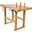 Établi 40 po en bois d'hévéa, capacité de 330 lb, poignée réglable, idéal pour la fabrication de bijoux et de bricolage