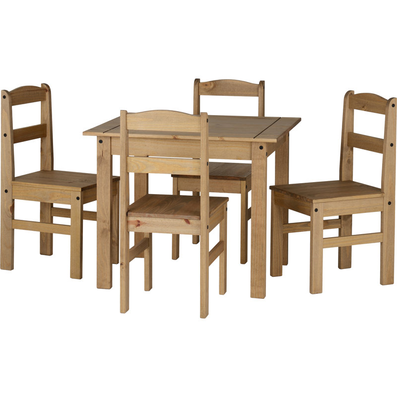 Tetteh Dining Set with 4 Chairs