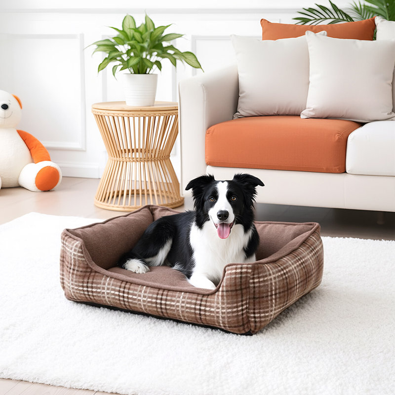 Polyester Pet Bed, Dark Coffee