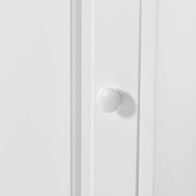 Armoire de rangement haute multifonctionnelle, Blanc