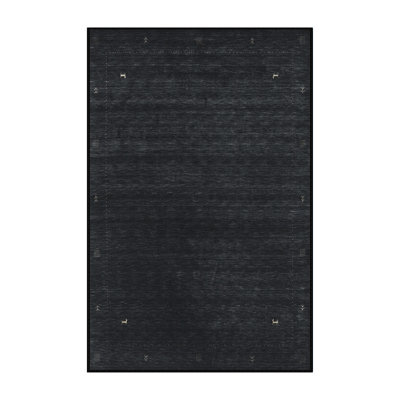 Tapis de zone noire contemporaine